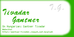 tivadar gantner business card